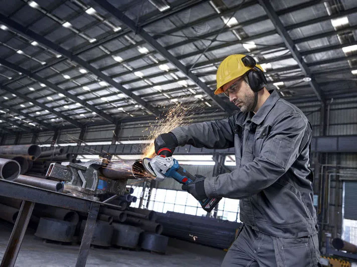 Máy mài góc dùng pin Bosch điều chỉnh 6 mức tốc độ Máy mài góc dùng pin Bosch