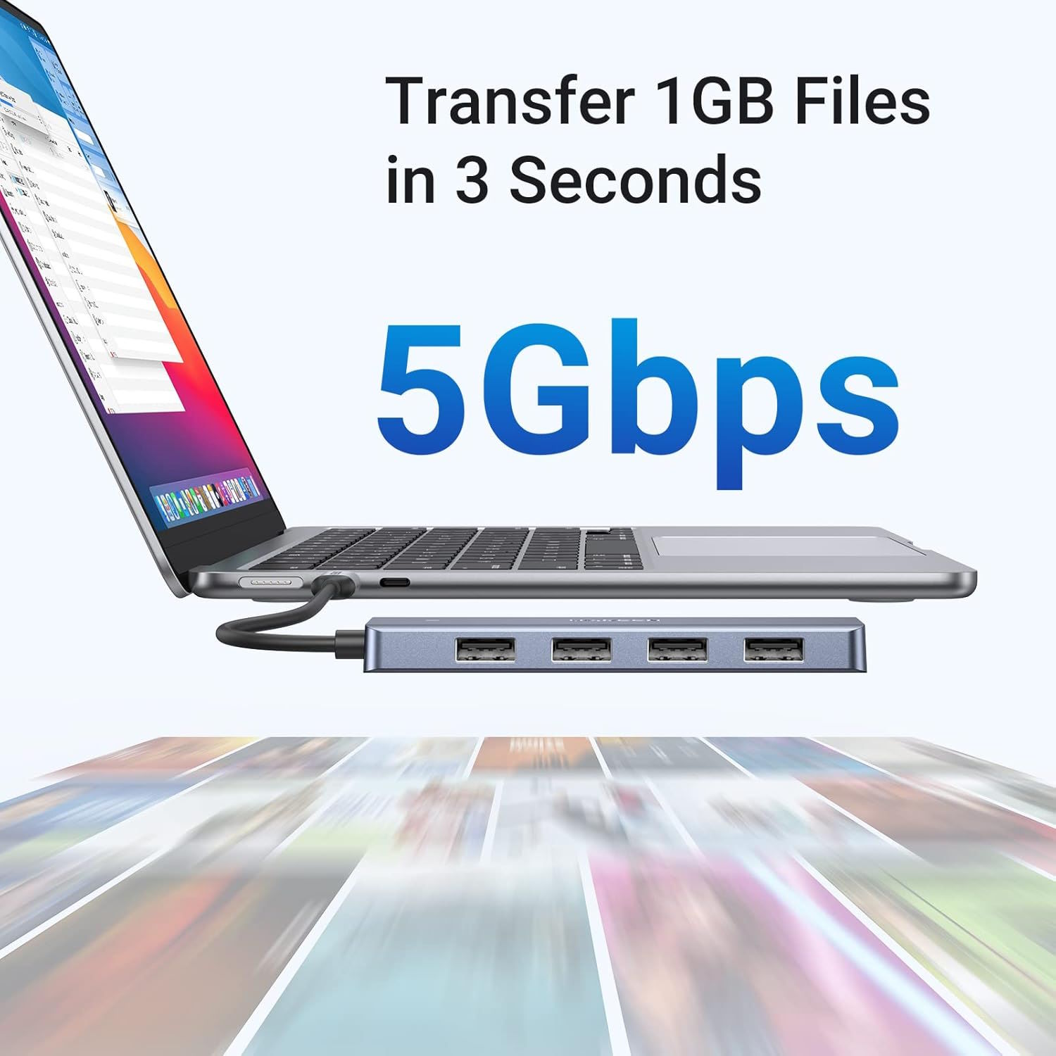 Bộ chia cho Laptop chia 1 cổng USB-C sang 4 cổng USB 3.0 Ugreen 70336