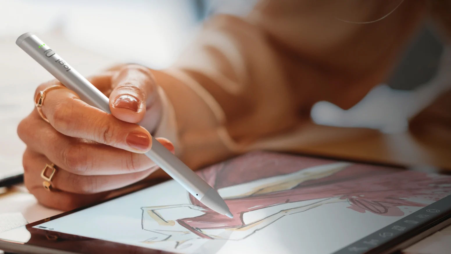 Bút kỹ thuật số Logitech Crayon USB-C/BẠC (Silver)