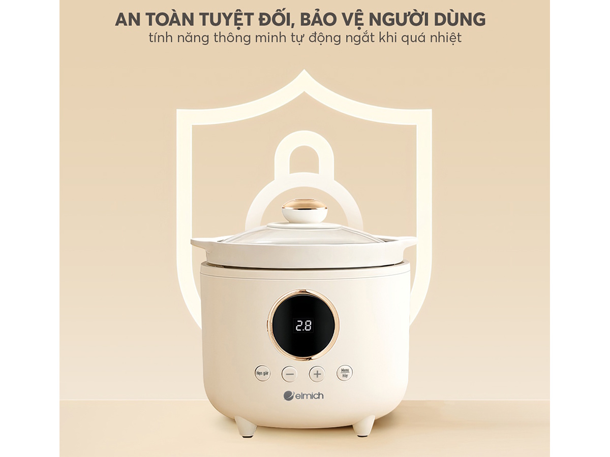 Nồi nấu cháo chậm tự ngắt khi quá nhiệt Nồi nấu cháo chậm