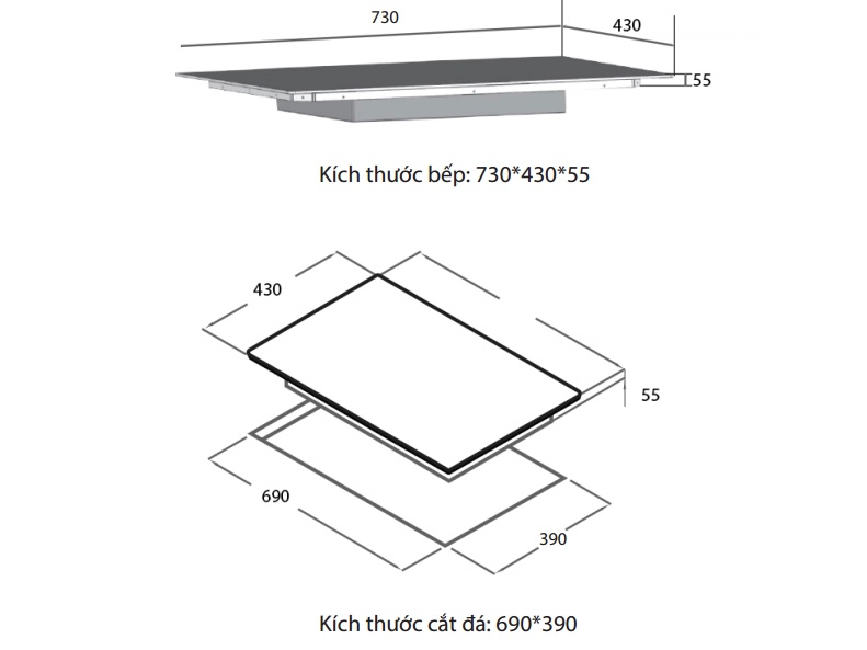 Bếp từ đôi Spelier SMA-640S