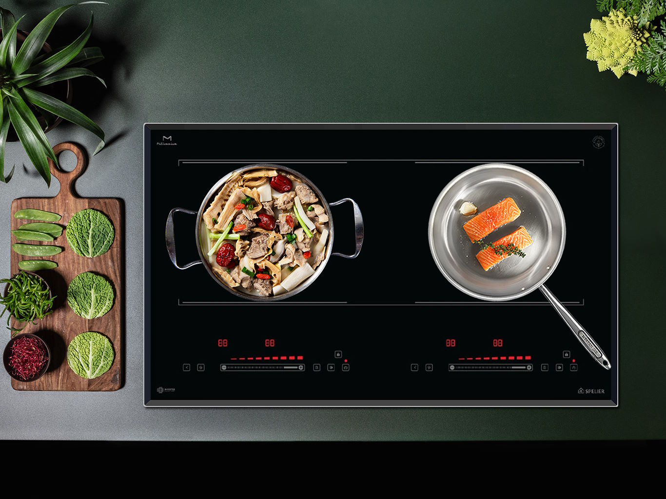 Bếp từ đôi Spelier STL-540S Plus