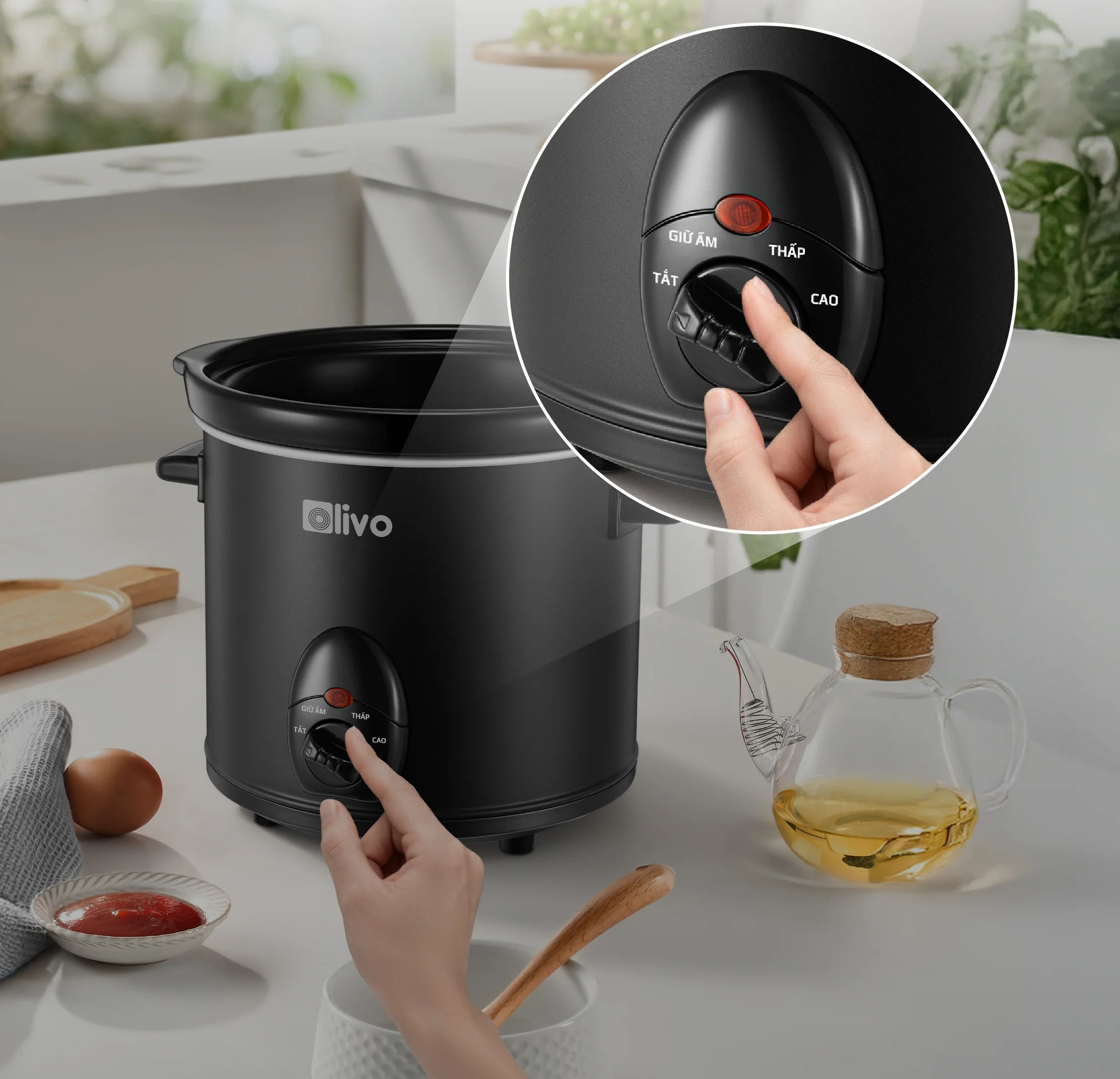 Nồi nấu chậm Olivo