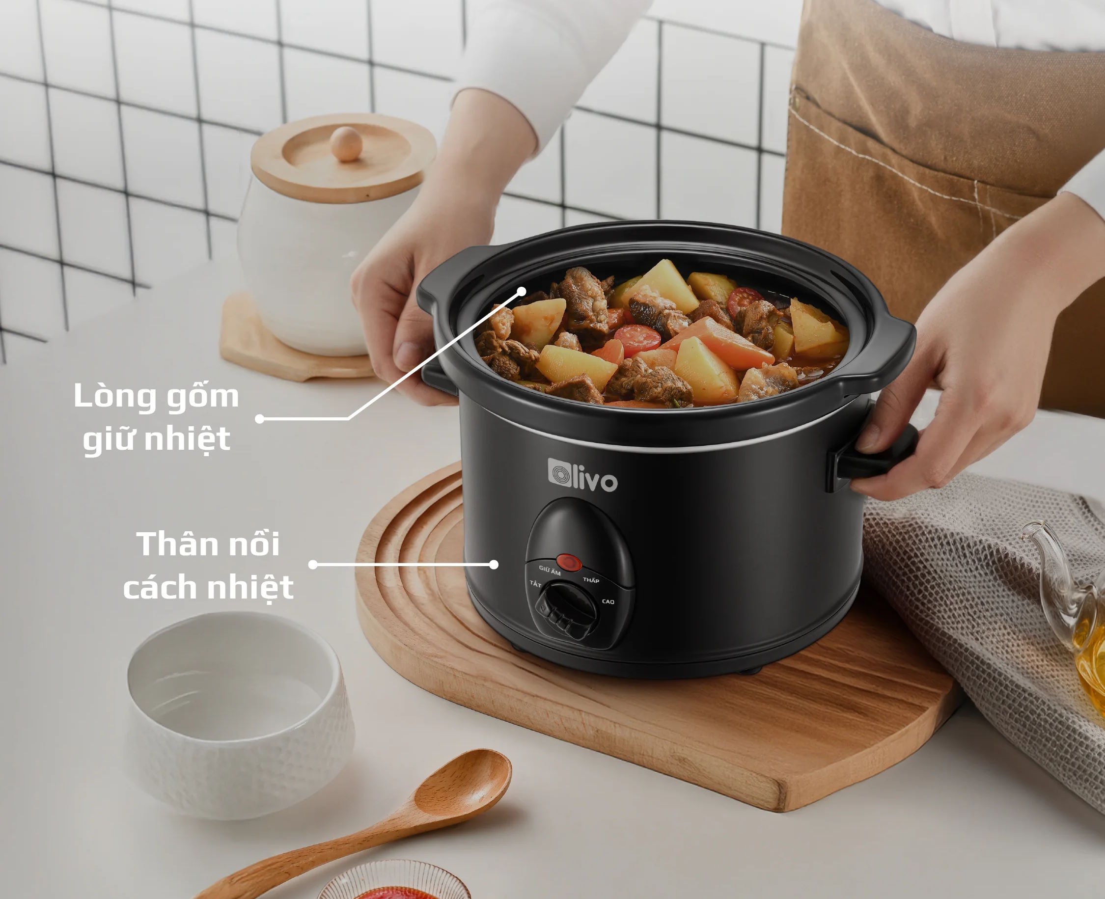 Nồi nấu chậm Olivo