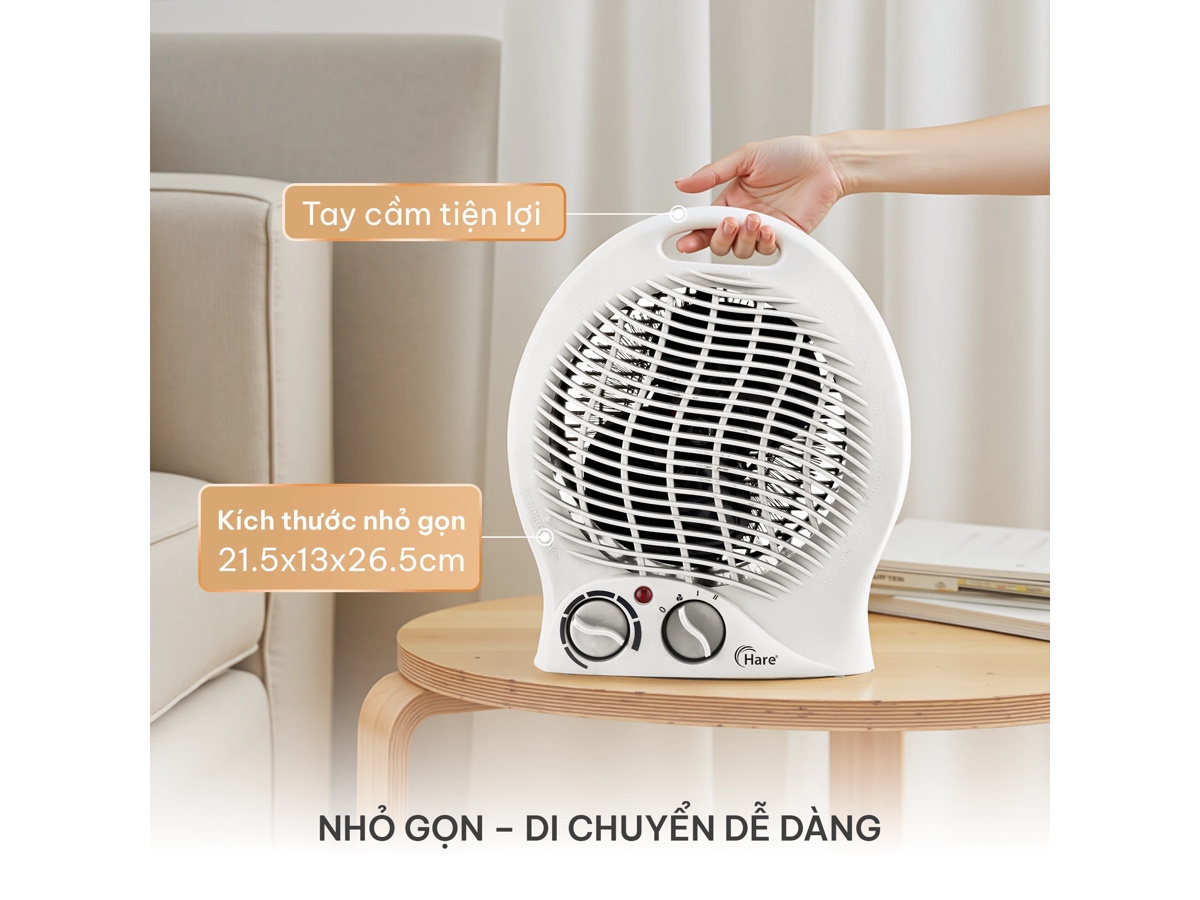 Quạt sưởi điện Hare HR-HT1001 Quạt sưởi điện Hare HR-HT1001