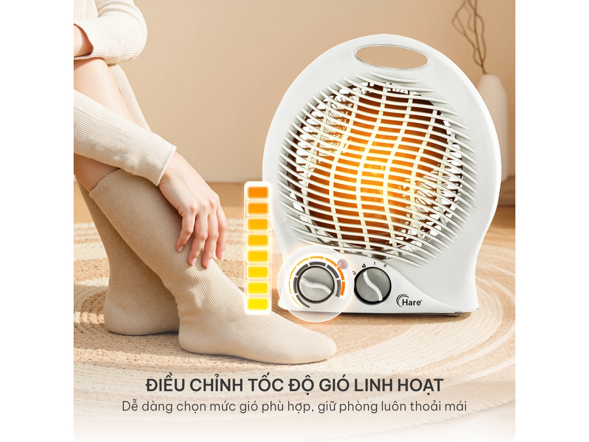 Quạt sưởi có thêm chế độ làm mát Quạt sưởi