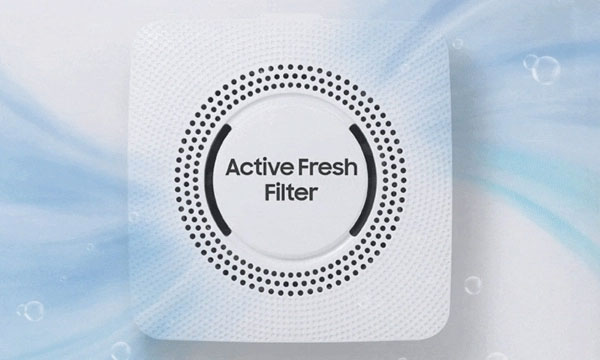 Samsung Inverter RT47CB66868ASV sử dụng hệ thống lọc Active Fresh Filter có khả năng loại bỏ tới 99,99% vi khuẩn Samsung Inverter RT47CB66868ASV sử dụng hệ thống lọc Active Fresh Filter có khả năng loại bỏ tới 99,99% vi khuẩn