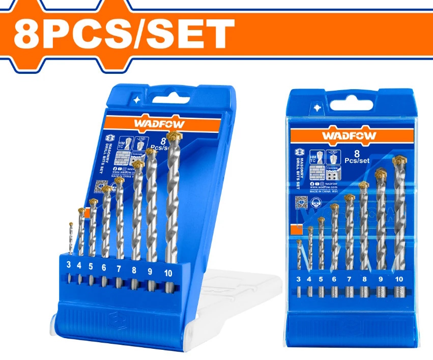 Bộ 8 mũi khoan bê tông WadFow  