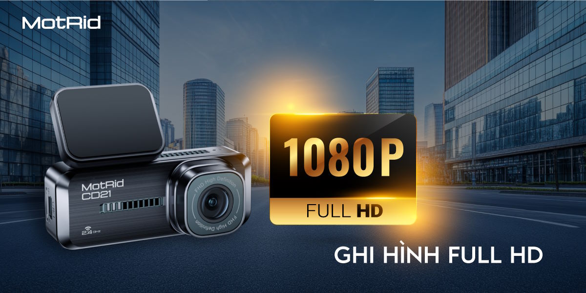 Camera hành trình MotRid CD21, FHD, WiFi (Camera trước)
