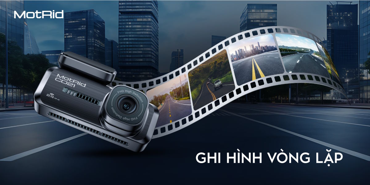 Camera hành trình MotRid CD21, FHD, WiFi