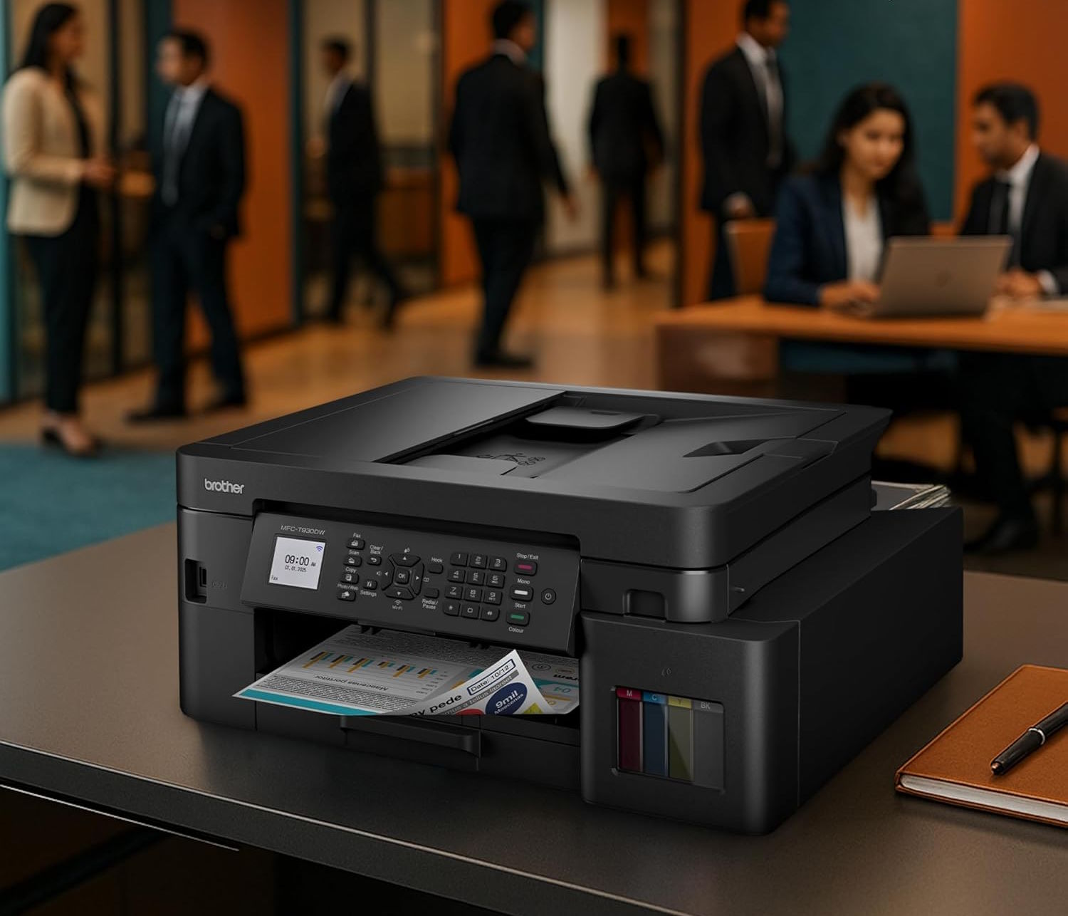 Hoạt động êm ái, bền bỉ và đáng tin cậy Máy in phun Brother