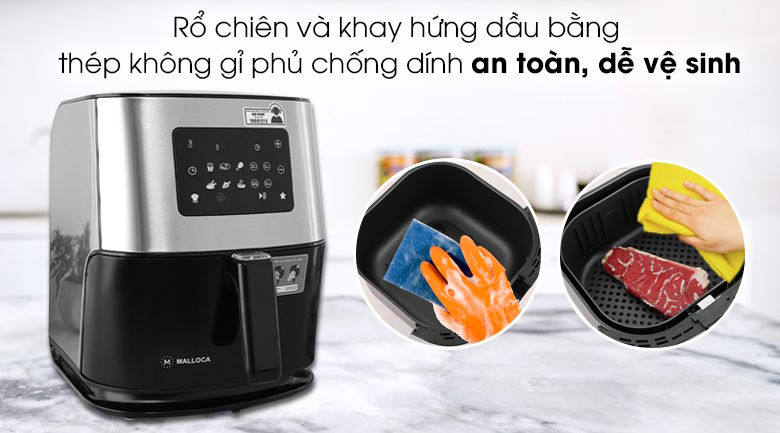 Nồi chiên không dầu Malloca