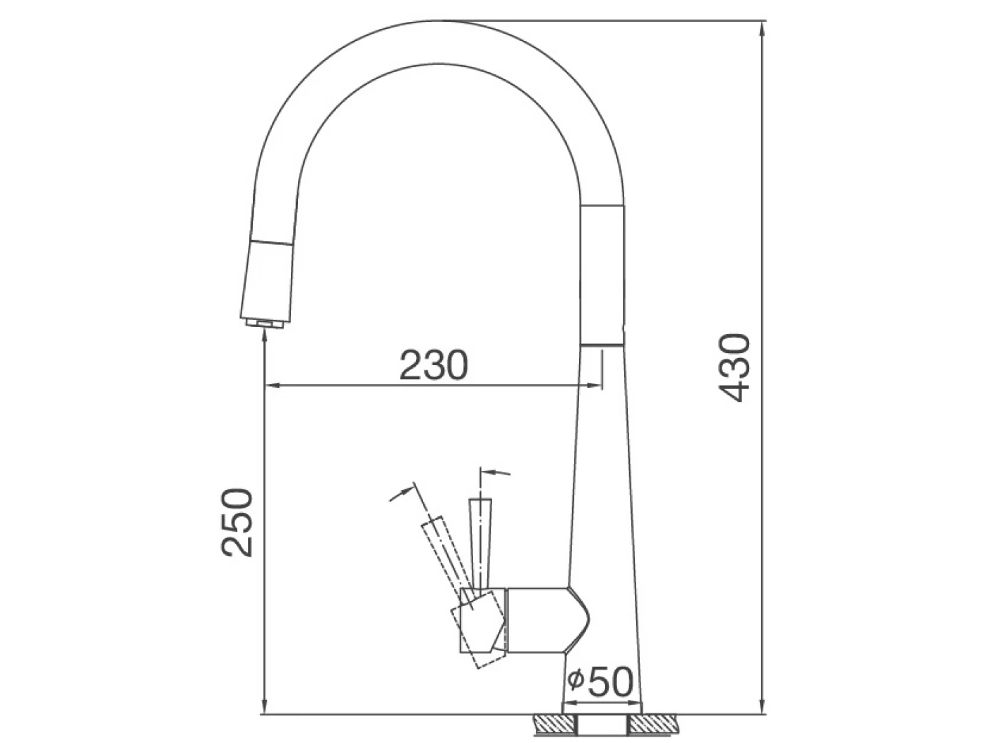 Vòi bếp rút dây Malloca K095-SS