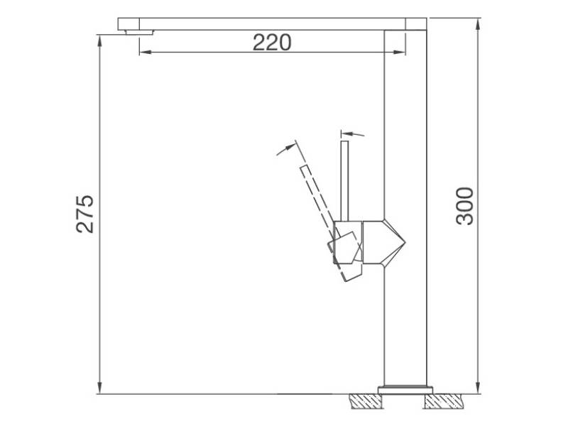 Vòi rửa chén inox Malloca K061-SS nóng lạnh