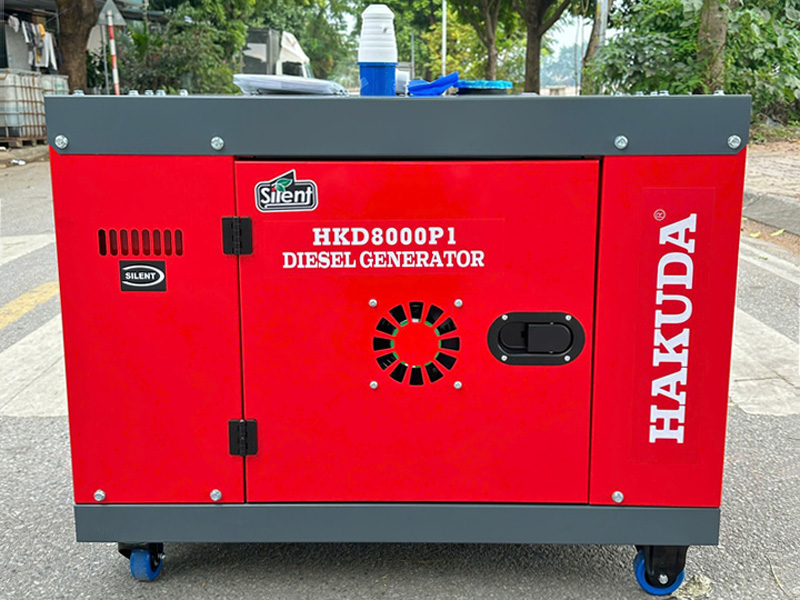 Máy phát điện chạy dầu 8KW Hakuda HKD8000P1