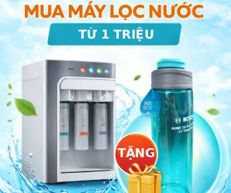 Mua máy lọc nước từ 1 triệu tặng bình đựng nước Bosch Mua máy lọc nước từ 1 triệu tặng bình đựng nước Bosch