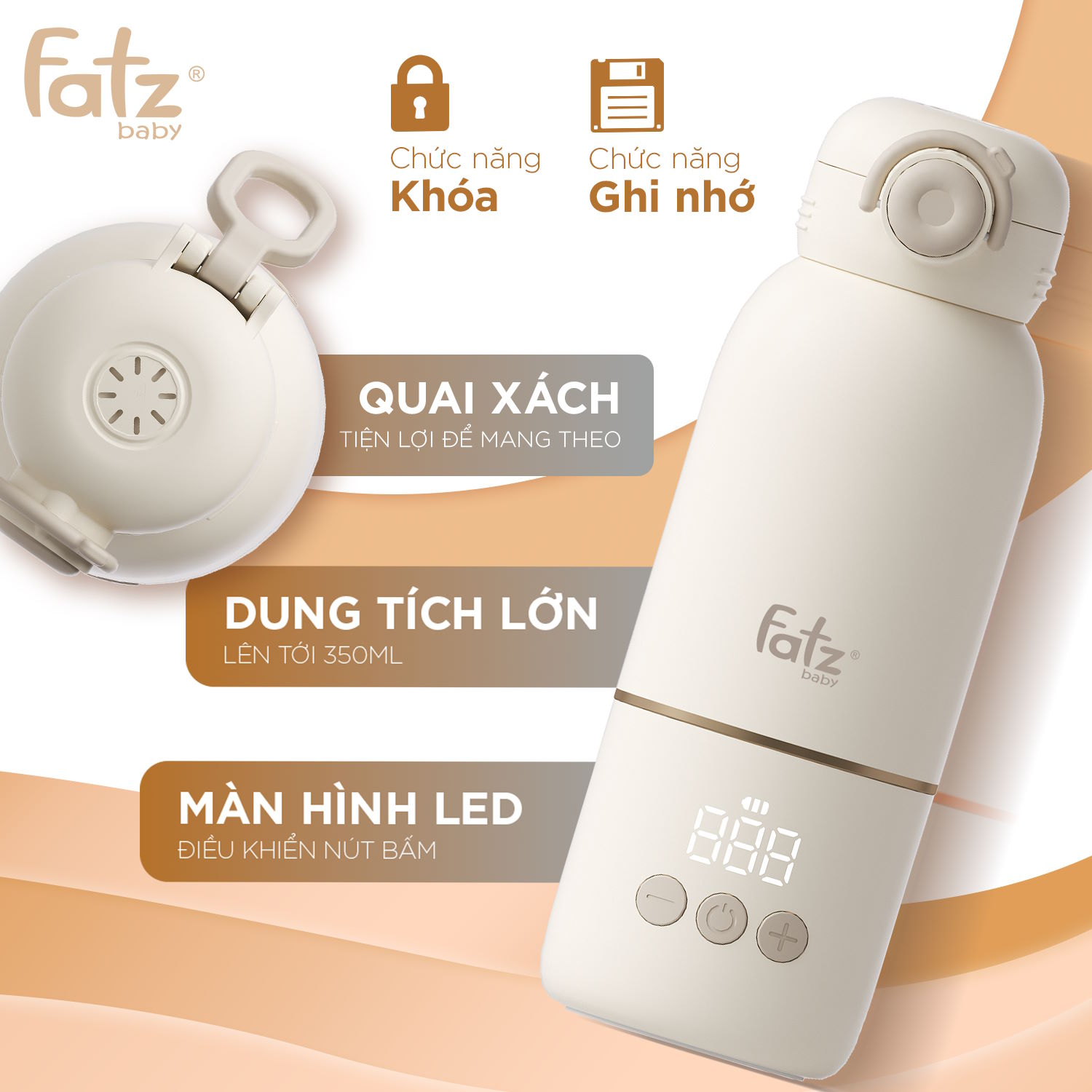 Bình hâm nước pha sữa Mini Smart 16 Plus