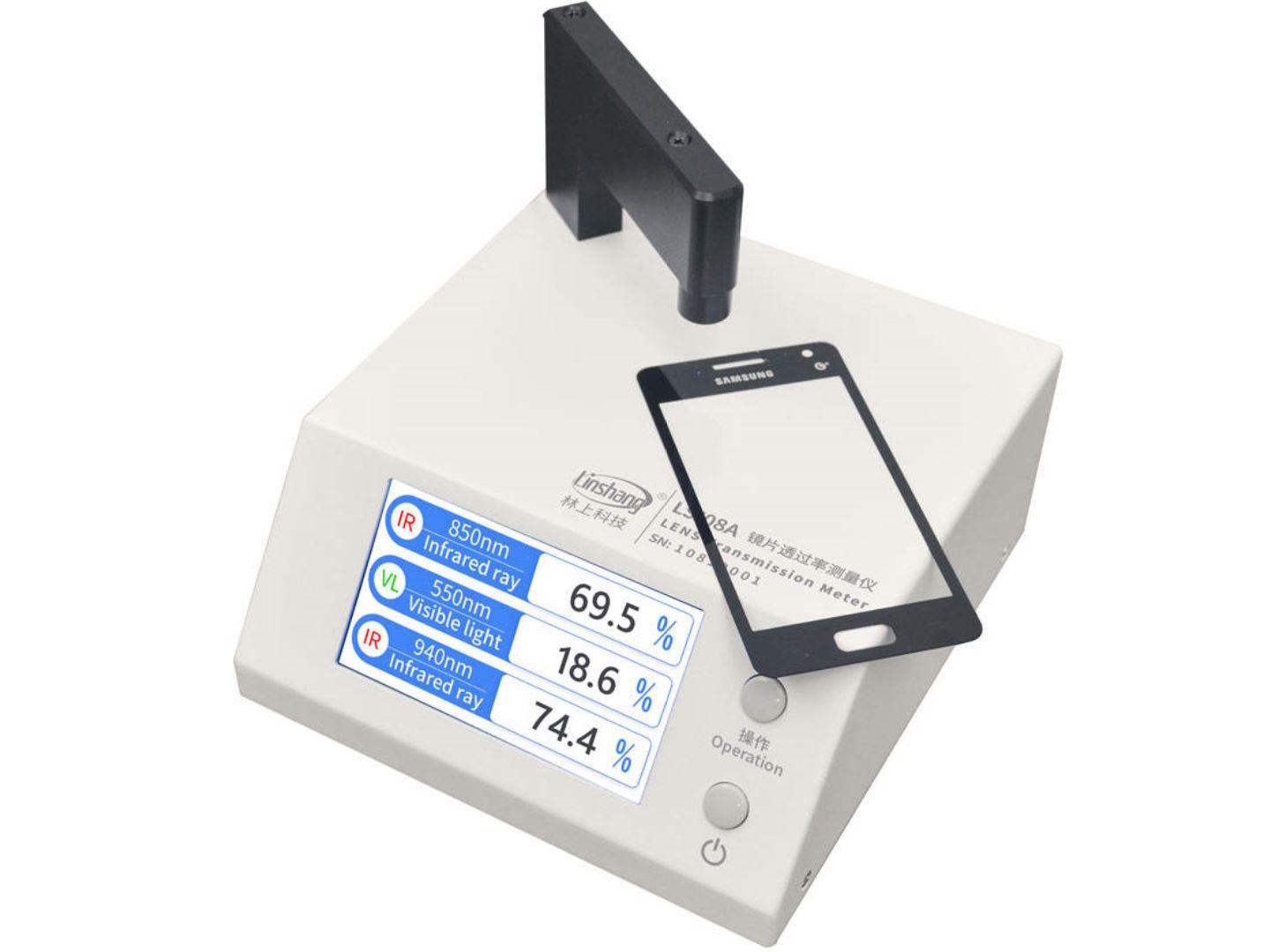 Đo đa dải phổ: UV – Ánh sáng nhìn thấy – Hồng ngoại Máy đo độ truyền ánh sáng Linshang LS108A