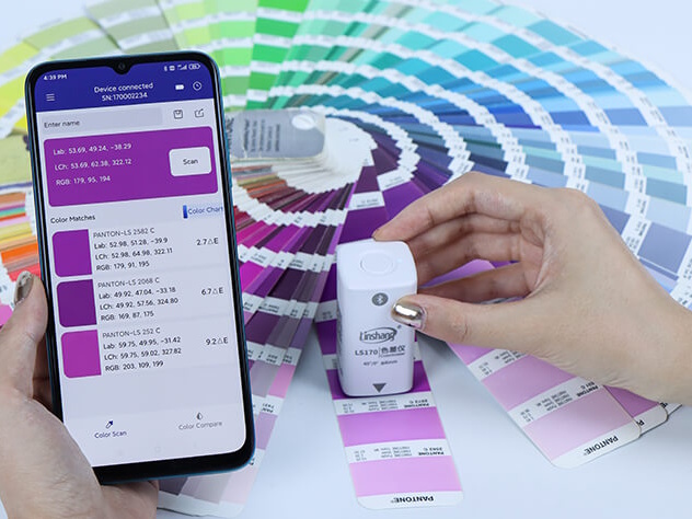 Máy đo màu trên các vật liệu như sơn, nhựa, giấy, gỗ, da, cao su, vải, mực in Máy đo màu LS170