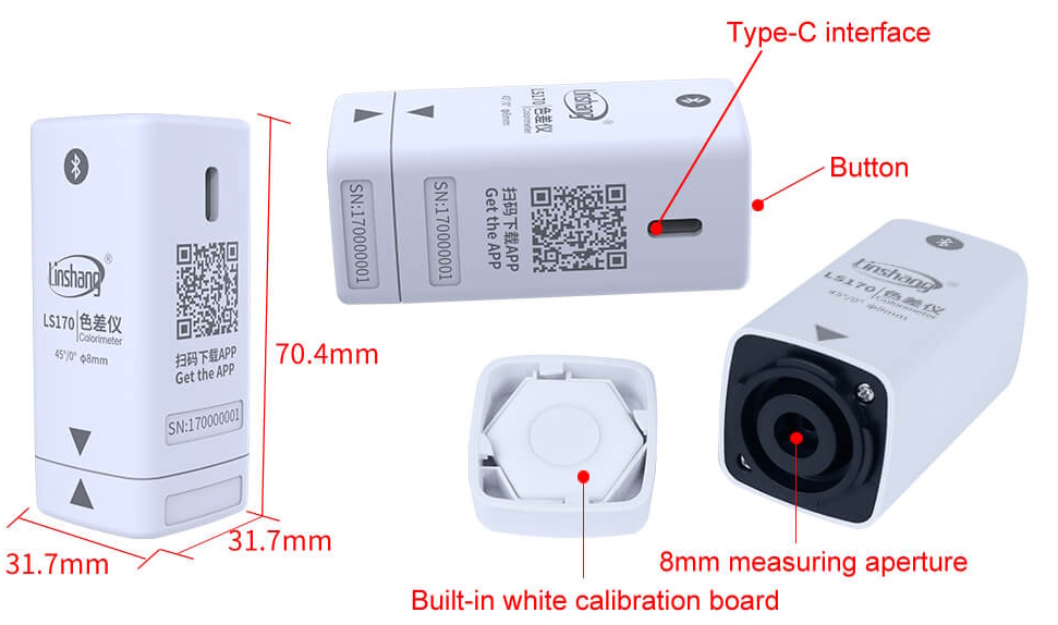 Máy đo màu Linshang LS170 Máy đo màu Linshang LS170