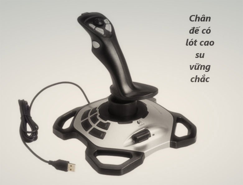 Extreme 3D Pro có chân đế lót cao su vững chắc Extreme 3D Pro