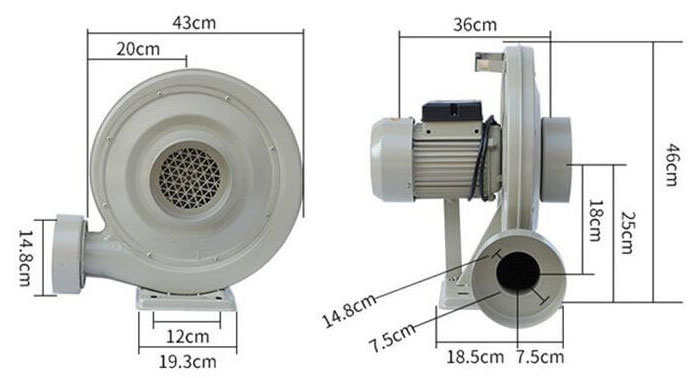 Quạt thổi ly tâm công nghiệp Omysu TZY96110