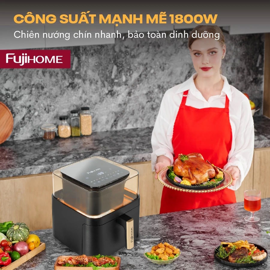 Nồi chiên không dầu Fujihome A8DG2