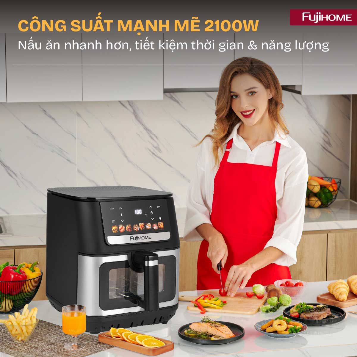 Nồi chiên không dầu Fujihome A9DH