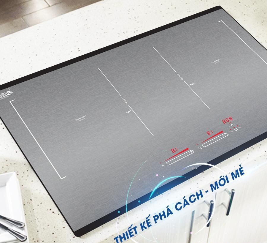 Thiết kế hiện đại, sang trọng và tinh tế Bếp từ đôi Kocher DIB4-888MI