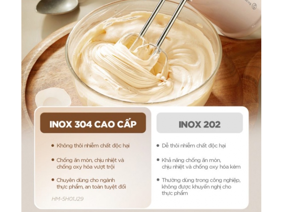 HM-5H01J29 có que đánh bằng inox 304 HM-5H01J29