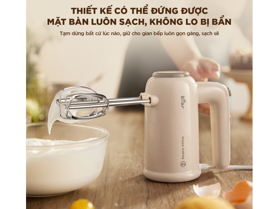 Máy đánh trứng có thể tự đứng trên mặt bàn Máy đánh trứng gia đình