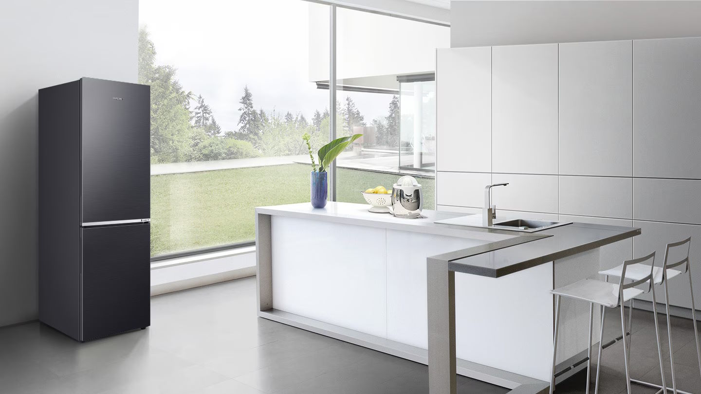 Thiết kế hiện đại, nâng tầm không gian bếp Tủ lạnh Samsung RB27N4020B1/SV