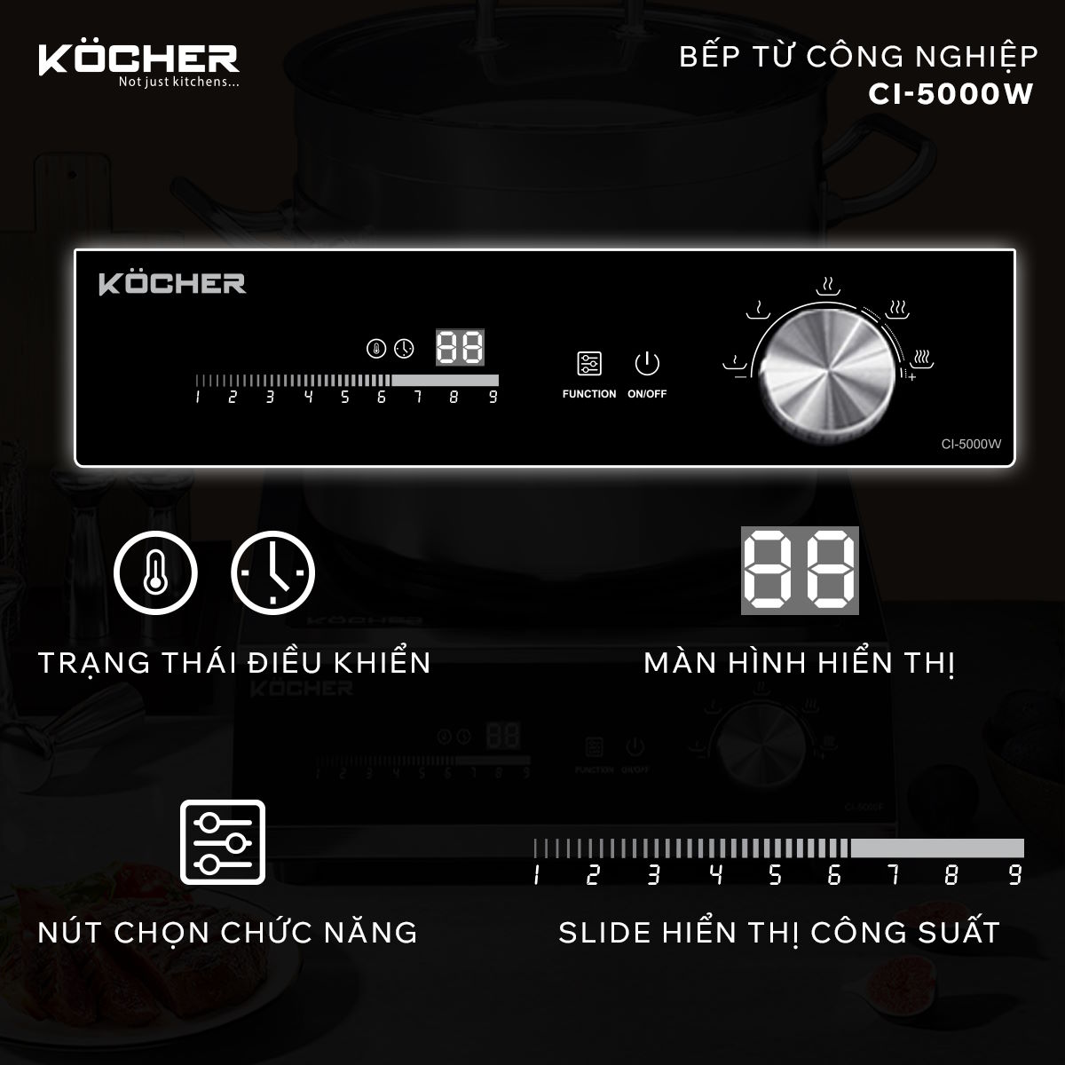 Bếp từ công nghiệp Kocher