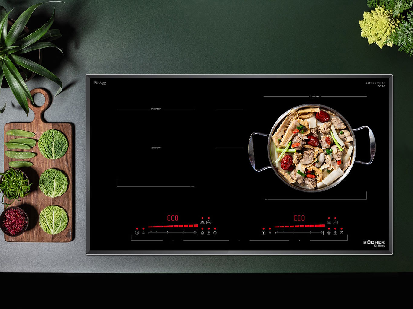 Hẹn giờ độc lập 120 phút – Chủ động mọi thao tác Bếp từ Kocher