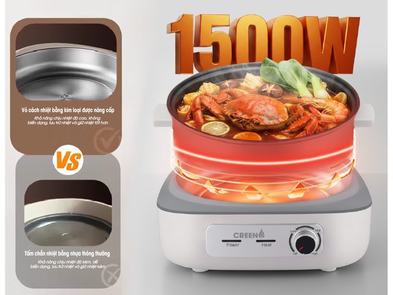 Nồi lẩu đa năng Creen  