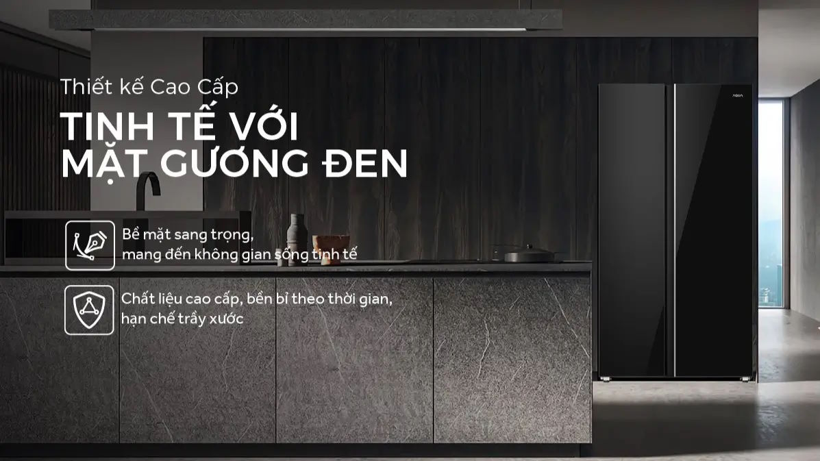 Tủ lạnh Aqua Inverter 646 lít AQR-S682XA(GB)