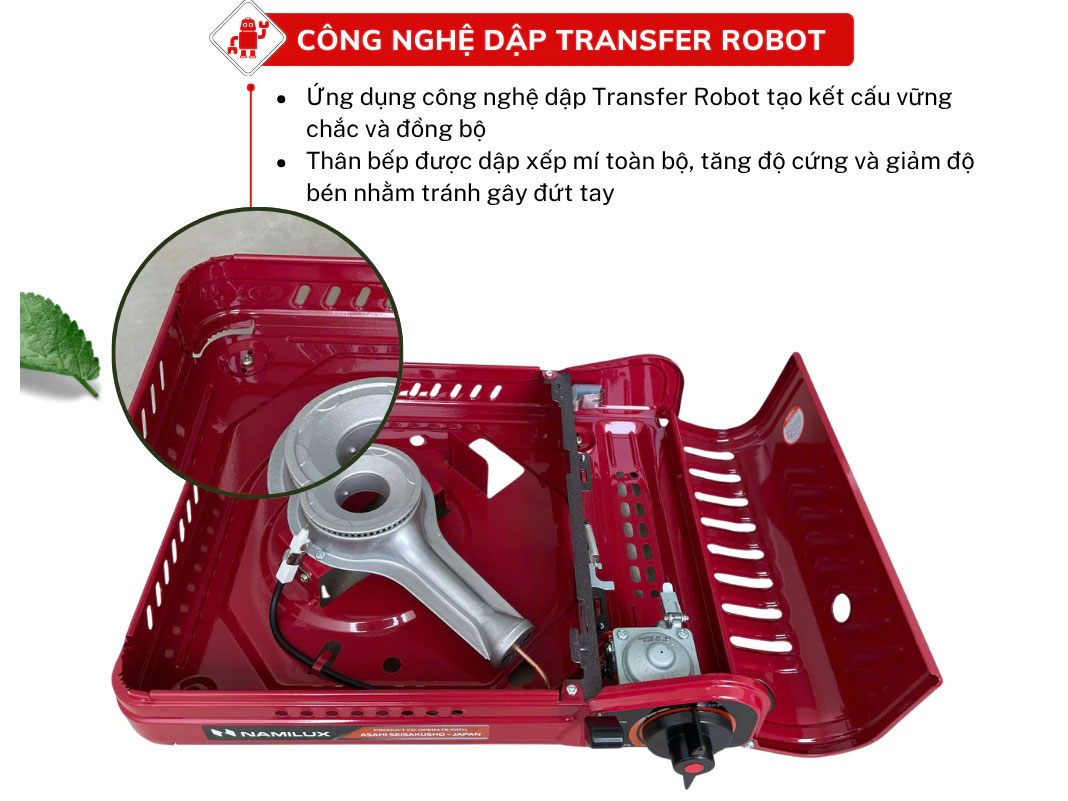 Bếp gas mini có thân bếp chắc chắn bếp gas mini