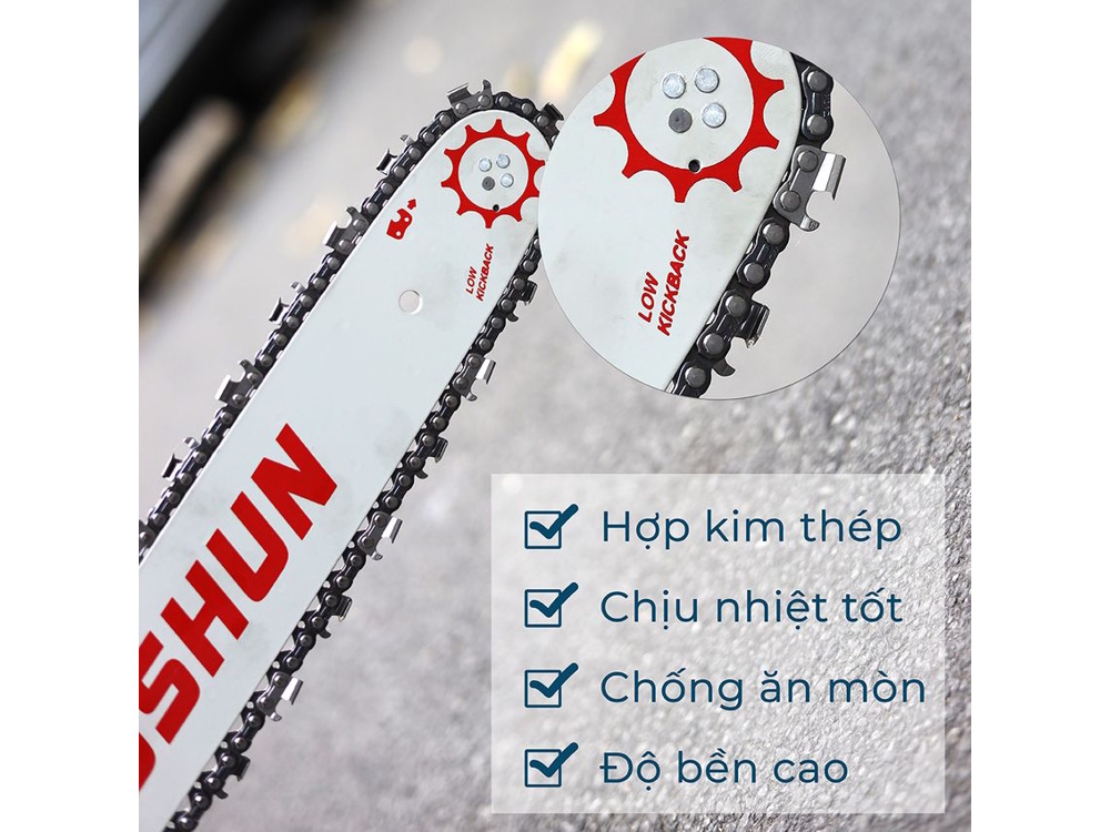 Boshun BS-CX16 sử dụng lam hợp kim thép Boshun BS-CX16