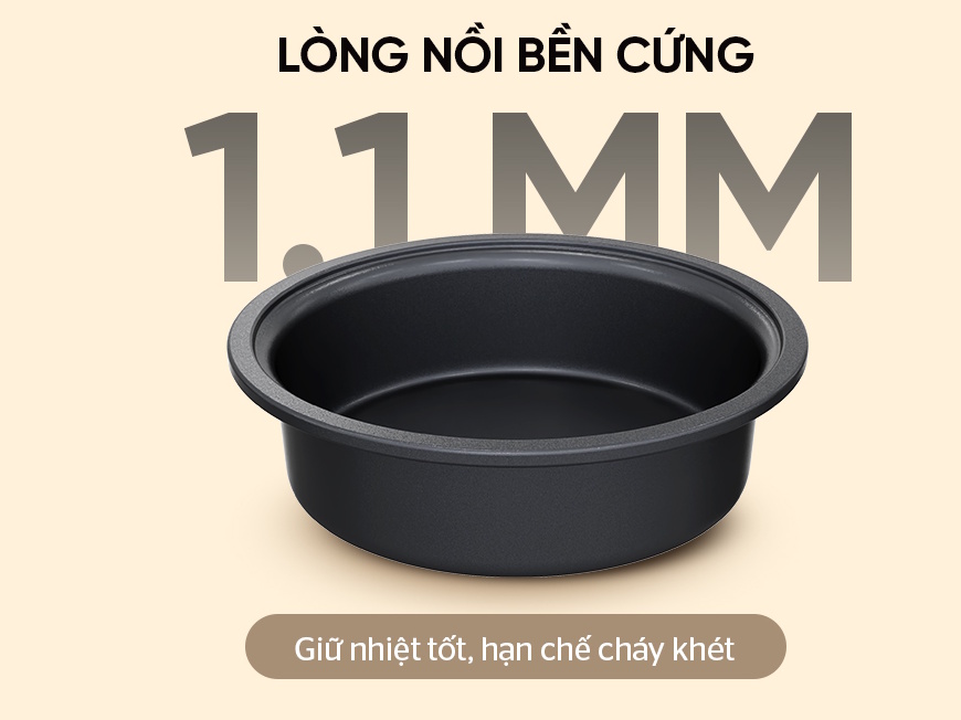 Nồi lẩu điện Sunhouse có lòng nồi nhôm chống dính dày 1.1mm Nồi lẩu điện Sunhouse