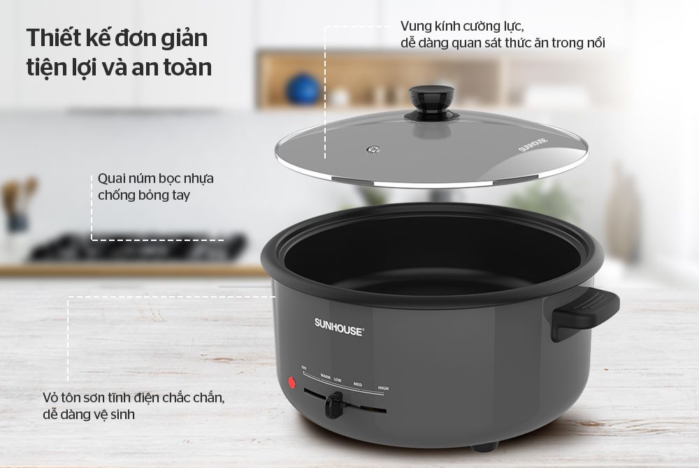 Lẩu điện 3.5 lít Sunhouse SHD4523