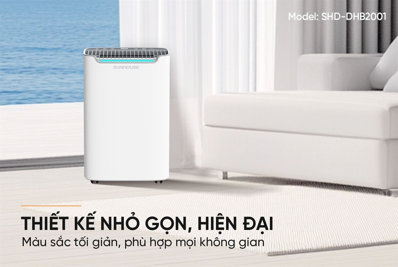 Máy hút ẩm Sunhouse SHD-DHB2001 (20 lít/ngày, 45m2)