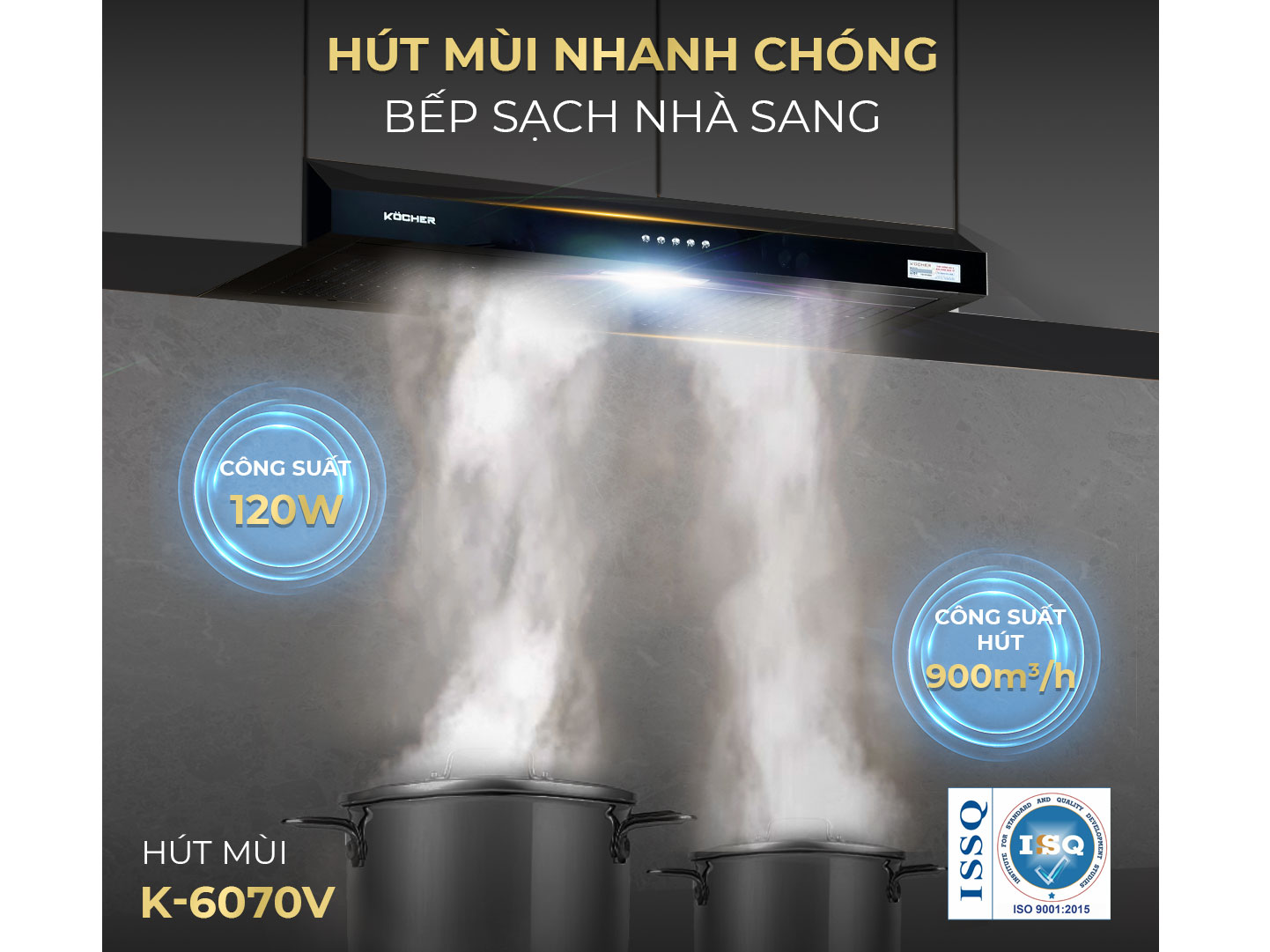 Máy hút mùi dùng cho nhà bếp nhỏ Máy hút mùi