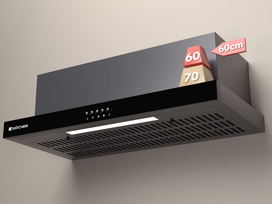 Máy hút mùi với công suất 900 m3/giờ Máy hút mùi Kocher