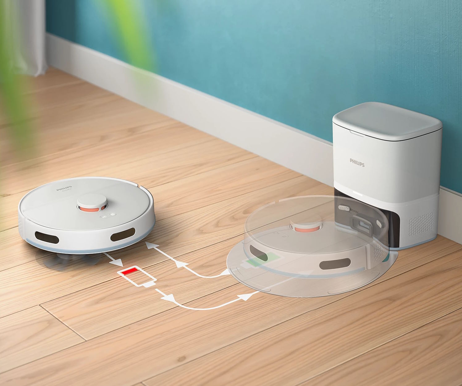 Robot hút bụi lau nhà Philips