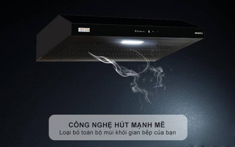 Công suất hút mạnh mẽ 900m³/h – Làm sạch không khí nhanh chóng Kocher K-6070PRO