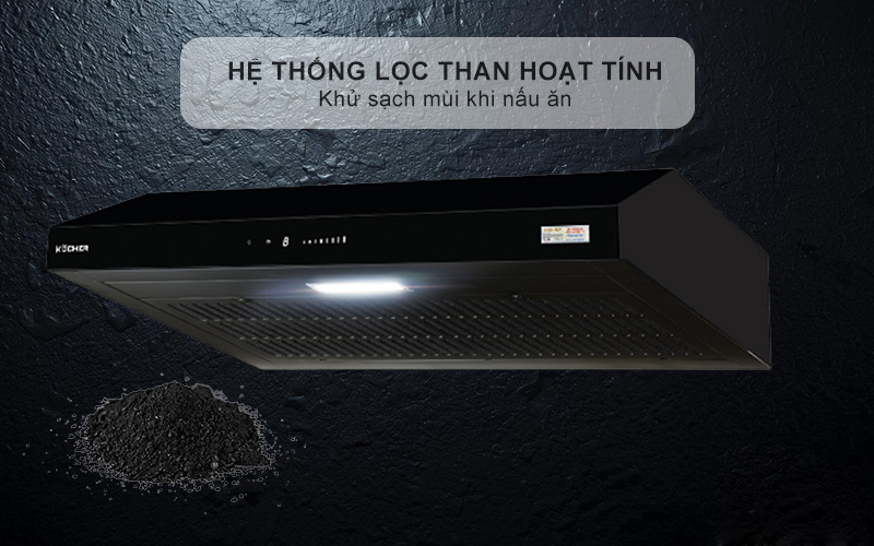 Hệ thống lọc thông minh – Linh hoạt theo điều kiện lắp đặt Máy hút mùi Kocher