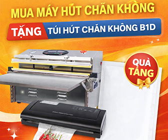 Tặng 1kg túi hút chân không mặt trơn B1D khi mua máy hút chân không