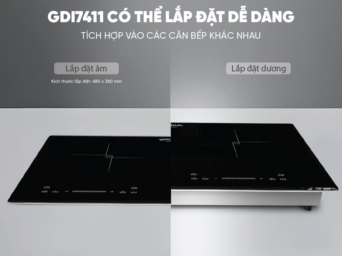 Bếp từ đôi Goldsun GDI 7461