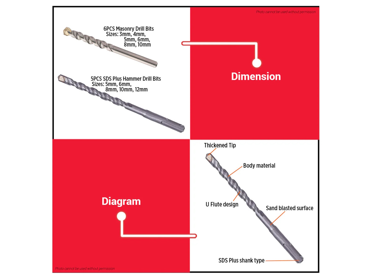 Bộ mũi khoan bê tông  