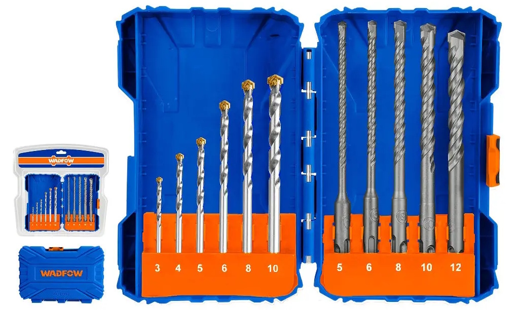 Bộ 11 mũi khoan bê tông Wadfow WMJ6511